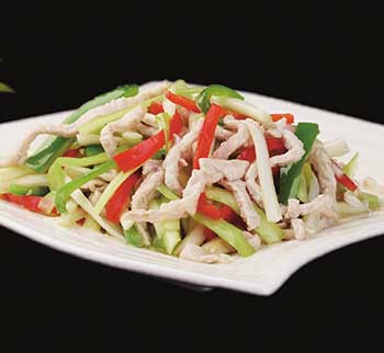 韭黄炒肉丝的做法
