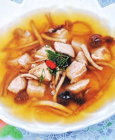 茶树菇猪肉煲的做法