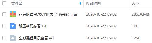 《花卷财团-投资理财大全》百度云网盘资源分享下载[MP3/286.37MB]