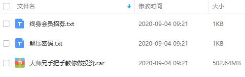 《大师兄手把手教你做投资》音频课程合集百度云网盘资源分享下载[MP3/PDF/502.64MB]