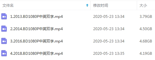 电影《人类清除计划》系列4部(2013-2018)合集高清英语中字[MP4/17.16GB]百度云网盘下载