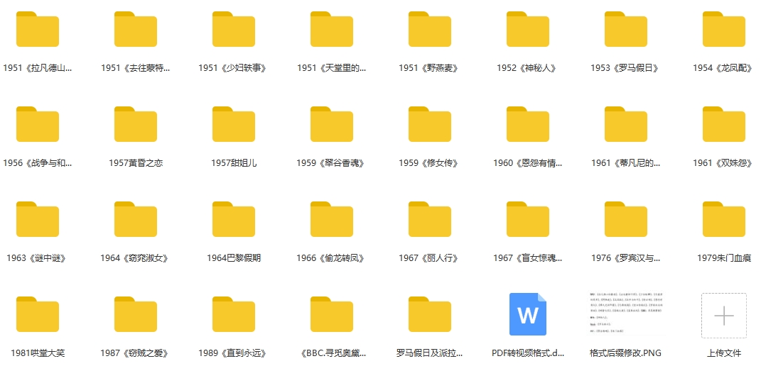 奥黛丽赫本电影27部全集(1951-1989年)[MKV/RMVB/AVI/MP4/96.89GB]百度云网盘下载