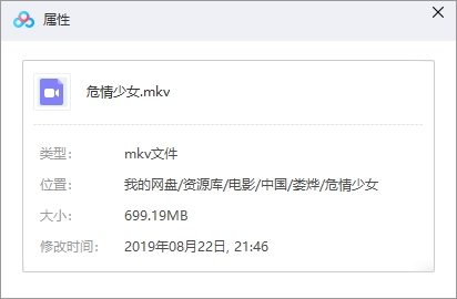 娄烨导演电影《危情少女》无删减版百度云网盘下载