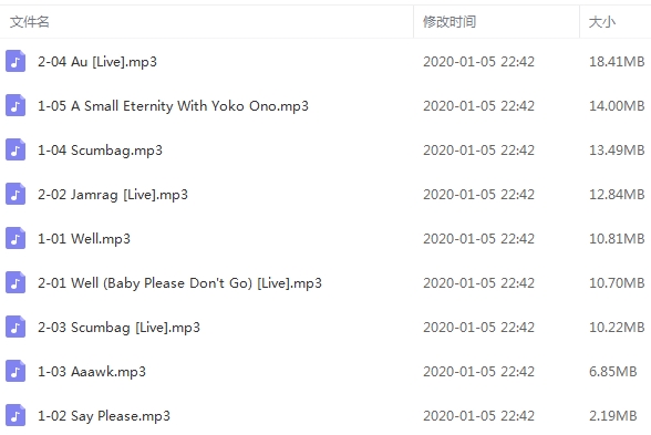 Yoko Ono小野洋子13张CD歌曲(1968-2010)合集+部分视频合集[MP3/AVI/4.13GB]百度云网盘下载