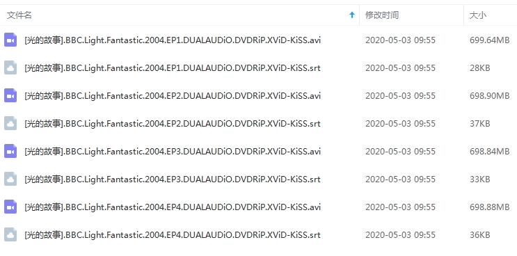 BBC纪录片《光的故事》全四集英语外挂中字[AVI/2.73GB]百度云网盘下载