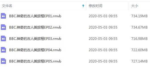 BBC纪录片《神奇的古人类旅程》五部合集高清英语中字[RMVB/3.55GB]百度云网盘下载