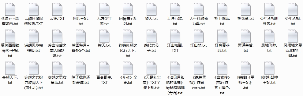 男扮女装系列小说38部电子书合集[TXT/20.31MB]百度云网盘下载