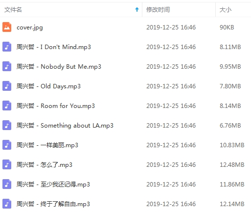 周兴哲专辑《终于了解自由 (Deluxe)》9首歌曲[MP3/88.15MB]百度云网盘下载