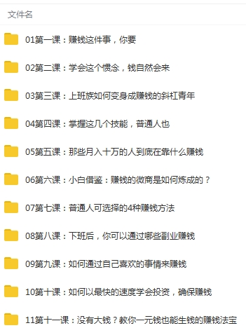 人人可复制执行的12堂赚钱课 揭秘年入百万的秘密视频合集[MP4/467.35MB]百度云网盘下载
