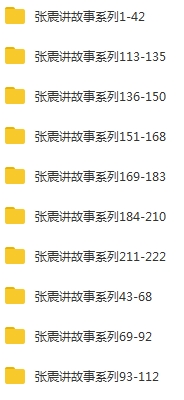 张震讲故事222个鬼故事系列音频合集[MP3/1.33GB]百度云网盘下载