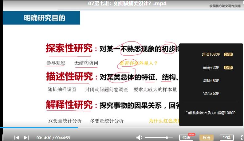 学术中国《极简核心作文写作指南》视频课程合集百度云网盘下载(完整版/带课件)[MP4/PDF/1.26GB]