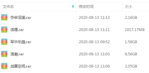 全程高燃刺激电影《战栗空间/夺命深渊/浪潮/军中乐园/活埋》5部合集百度云网盘下载[MKV/MP4/1080P/720P/15.33GB]