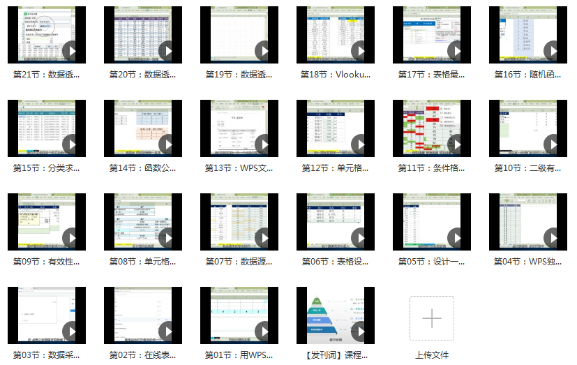 伍昊:21节课带你掌握WPS表格WPS表格零基础教程