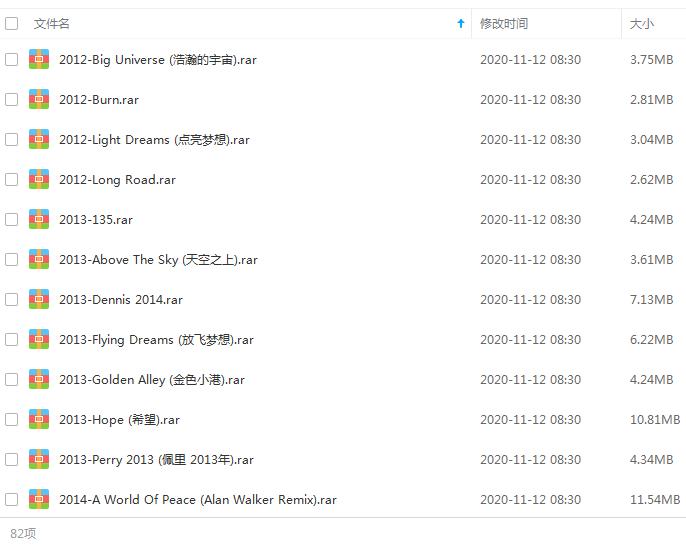 艾兰·沃克(Alan Walker)(2012-2020)82张专辑/单曲合集[FLAC/MP3/2.96GB]百度云网盘下载