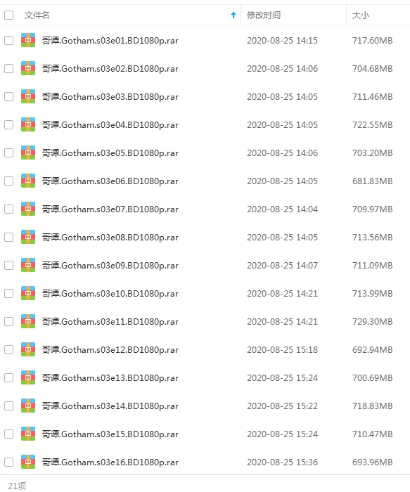 DC高分美剧《哥谭》全五季99集高清英语发音中英字幕[MP4/80.62GB]百度云网盘下载