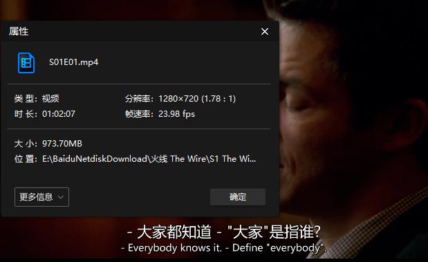 美剧《火线/TheWire》全五季高清中英双字无水印[MP4/53.72GB]百度云网盘下载
