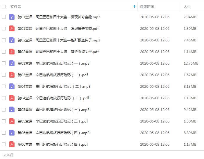 给孩子的75个中国文化传统故事+150个外国童话故事音频合集_百度云网盘下载