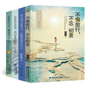不惧前行不忘初衷+青春如此疼痛我们要勇敢前行+在世界尽头遇见自己+努力到无能为力拼搏到感动自己（套装共4册）
